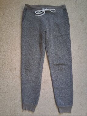 American Apparel y2k unisex black and white heather Jogger Sweatpants